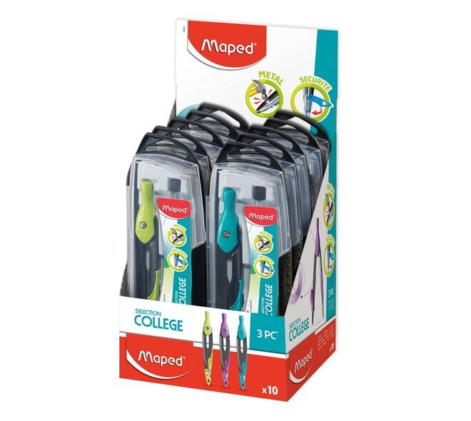 Passer Maped Metal Open 3-delig display à 10 stuks assorti
