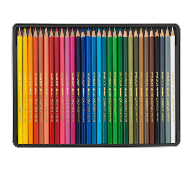 Kleurpotloden Caran d'Ache Swisscolor aquarel 30 stuks assorti