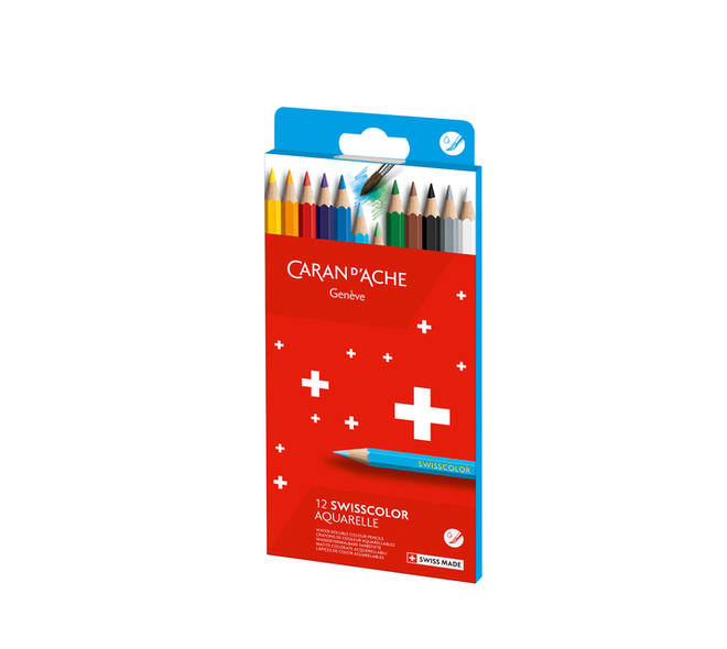 Kleurpotloden Caran D'ache aquarel doos à 12 stuks