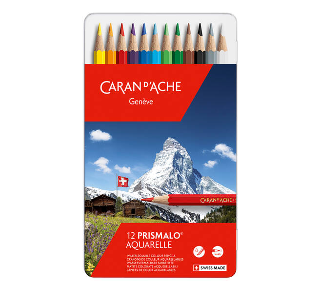 Kleurpotloden Caran d'Ache Prismalo 12 stuks assorti