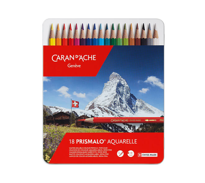 Kleurpotloden Caran d'Ache Prismalo 18 stuks assorti