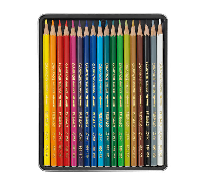 Kleurpotloden Caran d'Ache Prismalo 18 stuks assorti