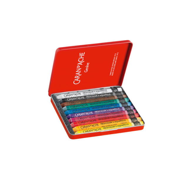 Waskrijt Caran d'Ache neocolor-II 10 stuks assorti