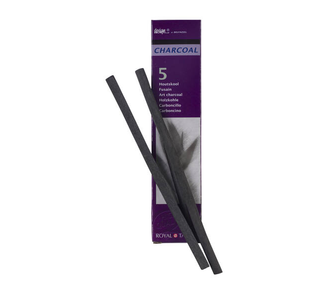Houtskool Bruynzeel Design set à 5 stuks