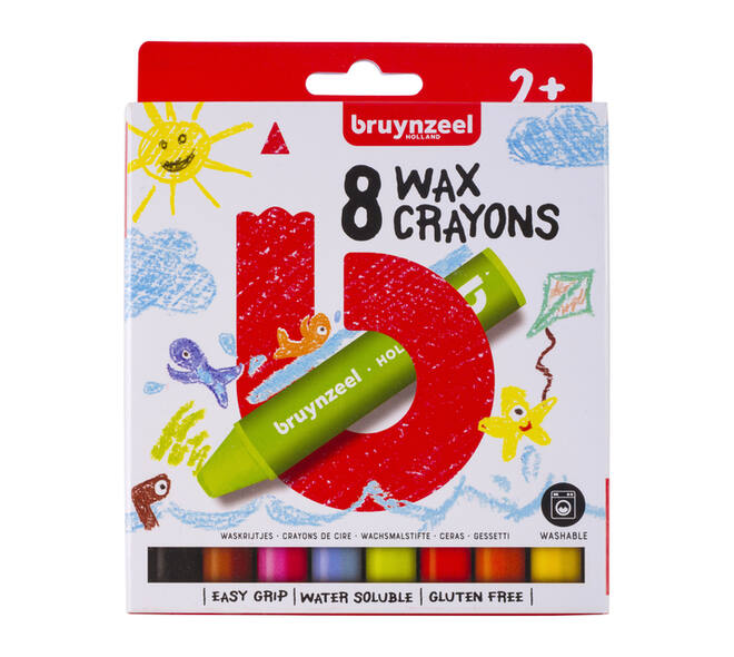Waskrijt Bruynzeel Kids Pocoyo assorti 8 stuks