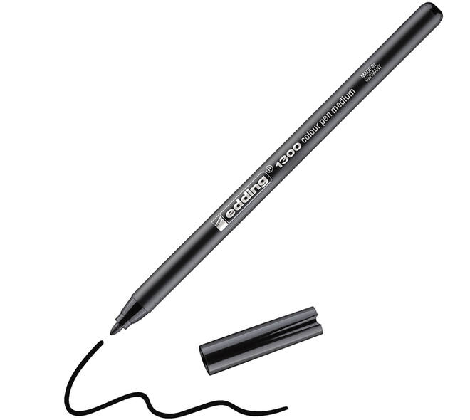 Fineliner edding 1300 medium zwart