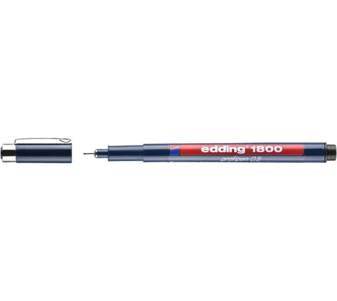 Fineliner edding 1800 0.5mm zwart