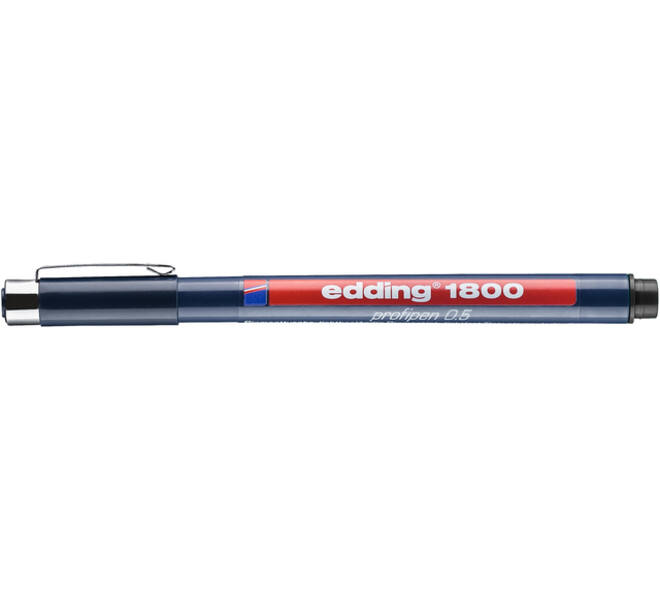Fineliner edding 1800 0.5mm zwart