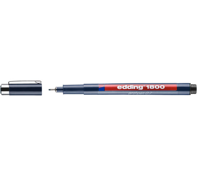 Fineliner edding 1800 0.7mm zwart