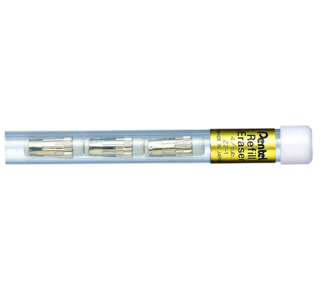 Reservegum Pentel Z2-1 voor vulpotlood koker à 4 stuks