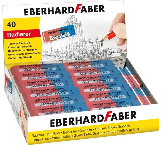 Gum Eberhard Faber EF-585443 potlood/inkt rood/blauw