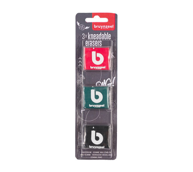 Kneedgum Bruynzeel Teens set à 3 kleuren