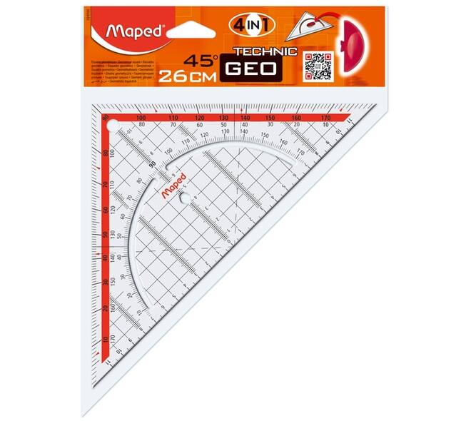 Geodriehoek Maped Technic 26cm