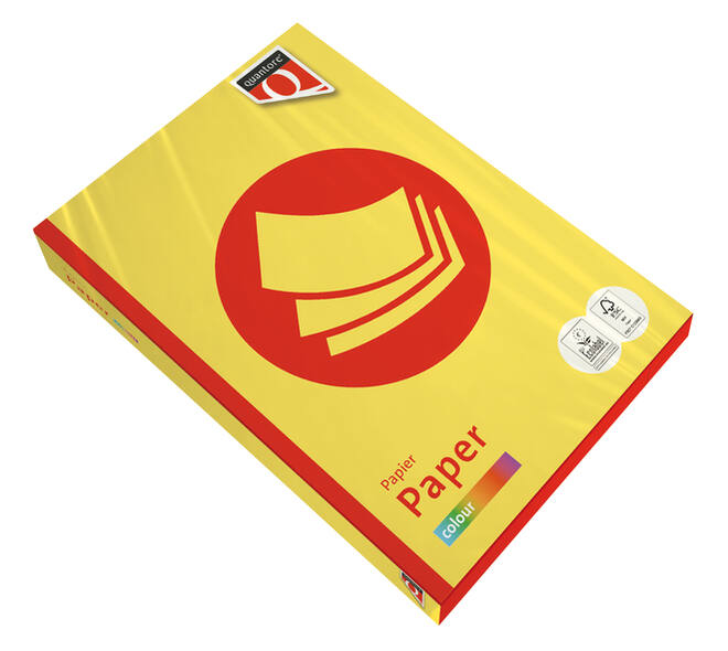 Kopieerpapier Quantore Colour A4 160gr zwavelgeel 250 vel