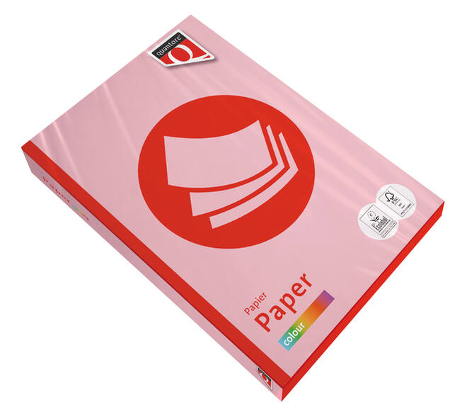 Kopieerpapier Quantore Colour A4 120gr roze 250 vel