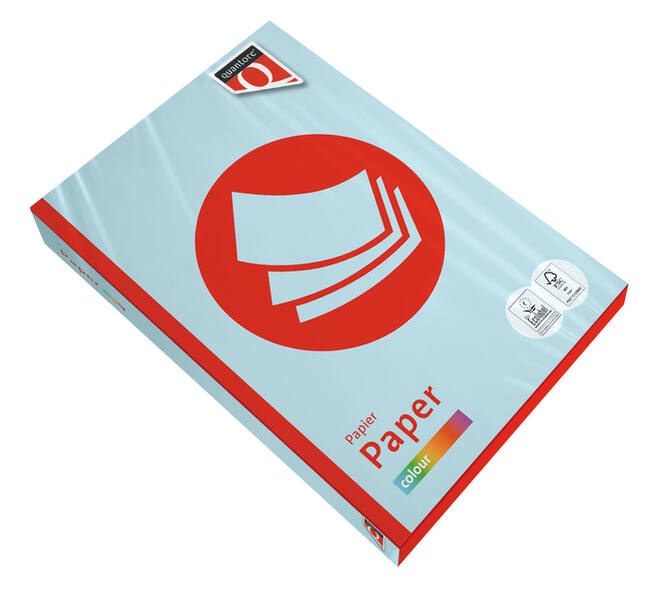 Kopieerpapier Quantore Colour A4 120gr lichtblauw 250 vel