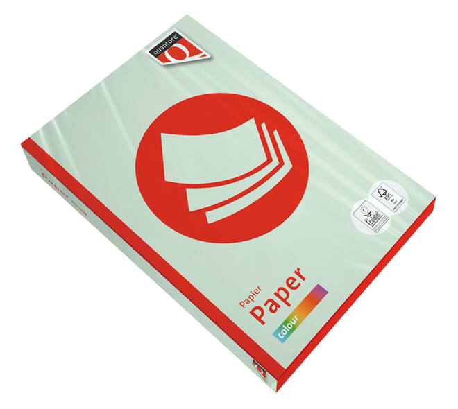 Kopieerpapier Quantore Colour A4 120gr lichtgroen 250 vel