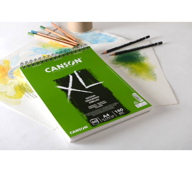 Tekenpapier Canson XL Drawing 50vel 160gr A3 wit
