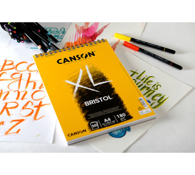 Bristolpapier Canson XL Bristol 50vel 180gr A3 extra wit