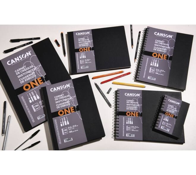 Schetsboek Canson Art Book One hardcover 98vel 100gr 140x216mm wit