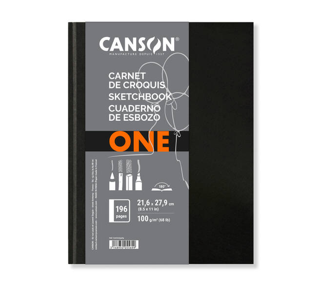Schetsboek Canson Art Book One hardcover 98vel 100gr 216x279mm wit