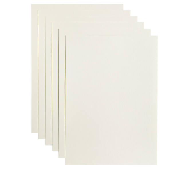 Kopieerpapier Papicolor A4 200gr 6 vel anjerwit