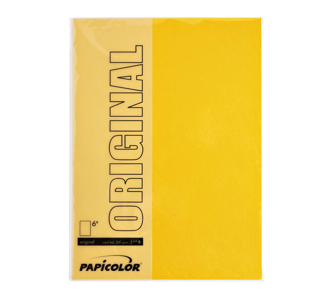 Kopieerpapier Papicolor A4 100gr 12 vel dottergeel