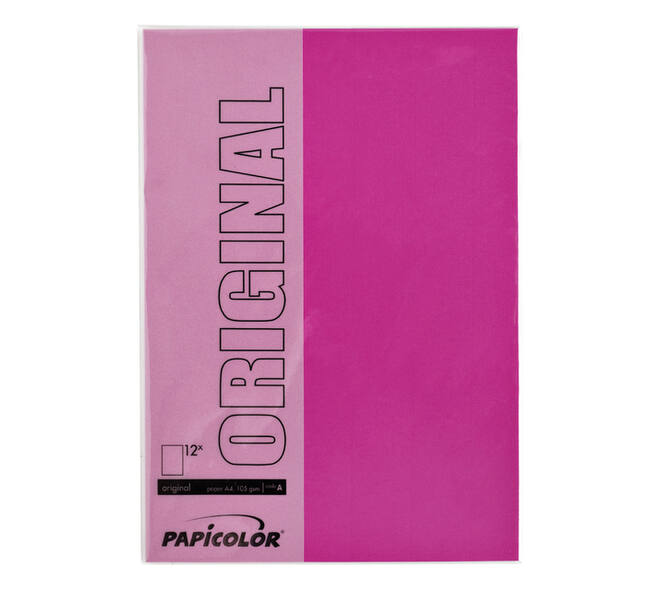 Kopieerpapier Papicolor A4 100gr 12 vel felroze