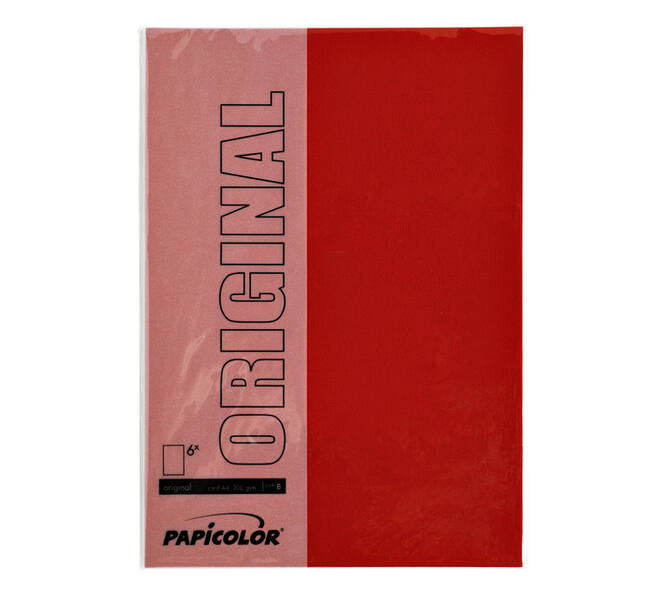Kopieerpapier Papicolor A4 100gr 12 vel rood