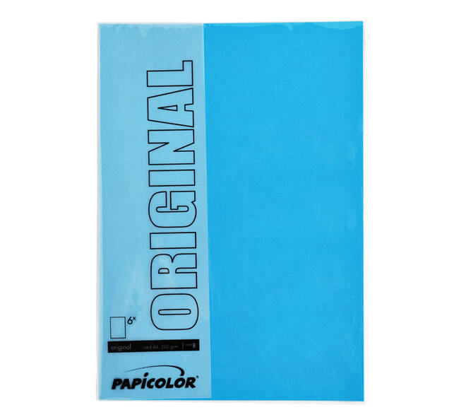 Kopieerpapier Papicolor A4 100gr 12 vel hemelsblauw