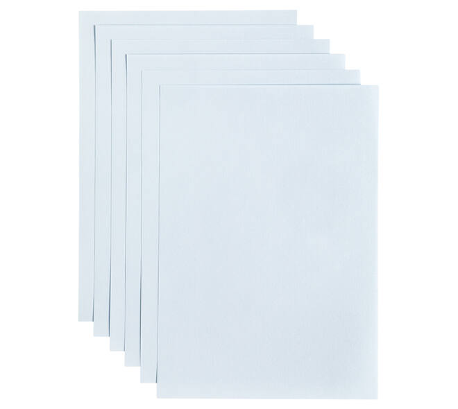 Kopieerpapier Papicolor A4 200gr 6 vel babyblauw