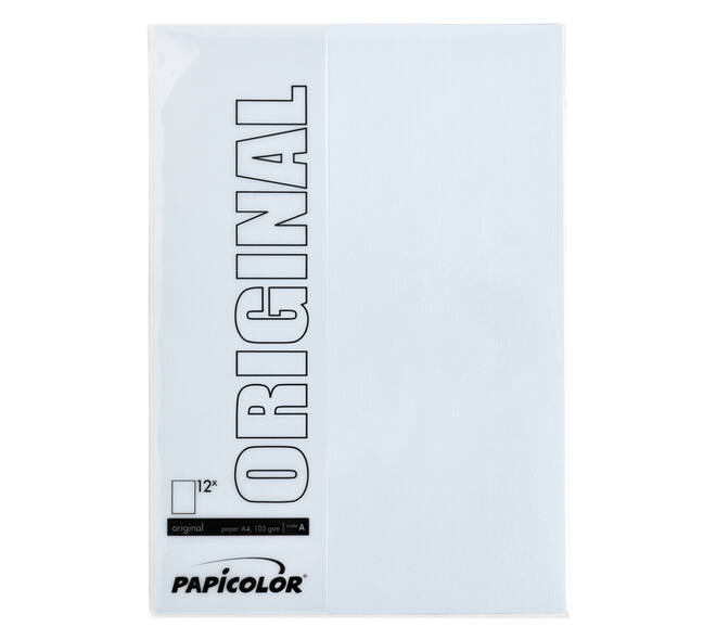 Kopieerpapier Papicolor A4 200gr 6 vel babyblauw