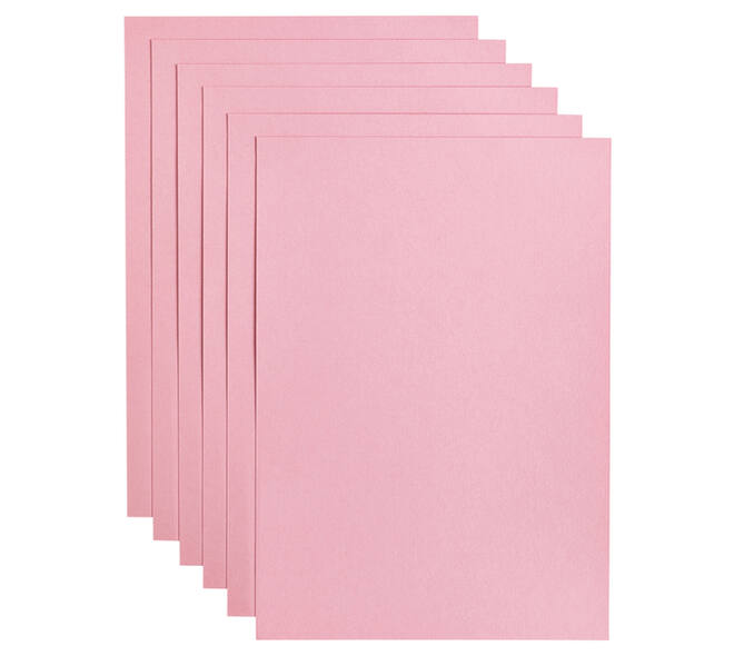 Kopieerpapier Papicolor A4 200gr 6 vel babyroze