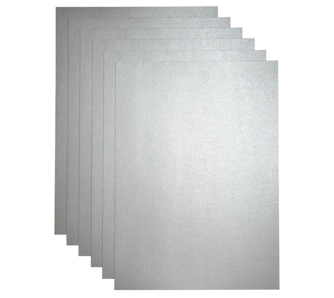 Kopieerpapier Papicolor A4 300gr 3 vel metallic zilver