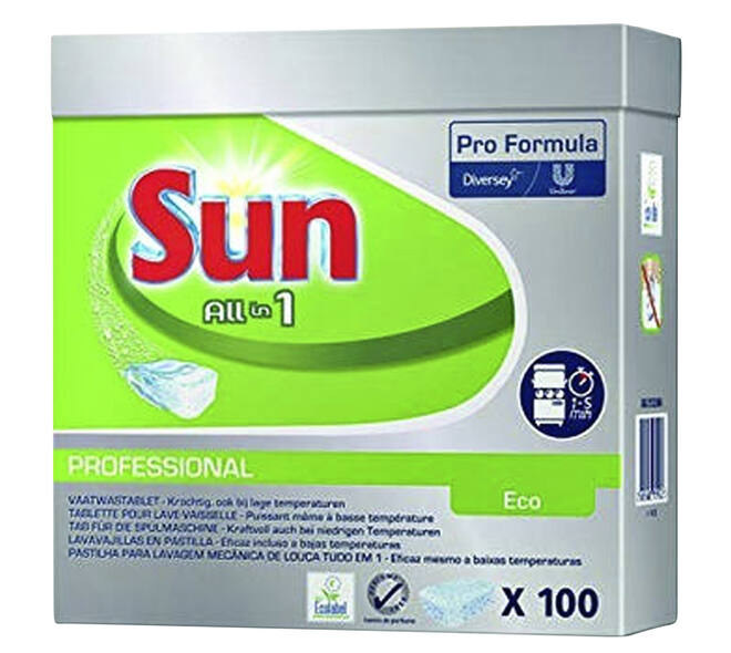 Vaatwastabletten Sun Pro Formula All-in-one Eco 100 stuks