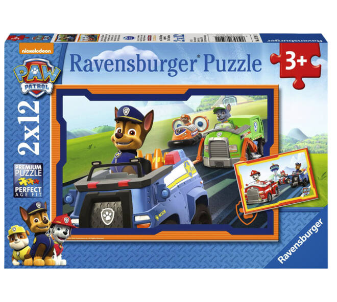 Puzzel Ravensburger Paw Patrol in actie 2 x12 stukjes