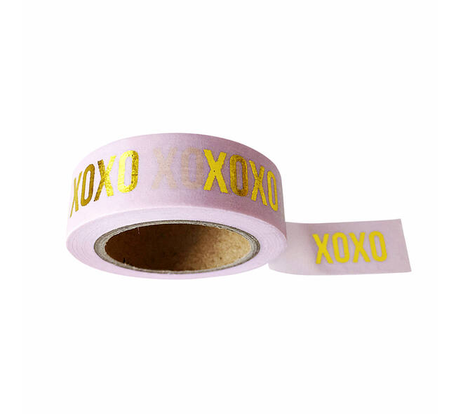Washi tape roze XOXO
