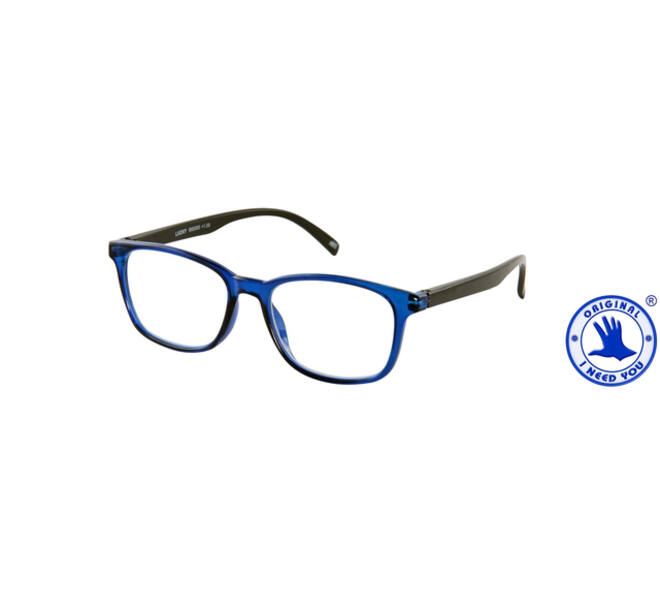 Leesbril I Need You +1.00 dpt Lucky blauw-zwart