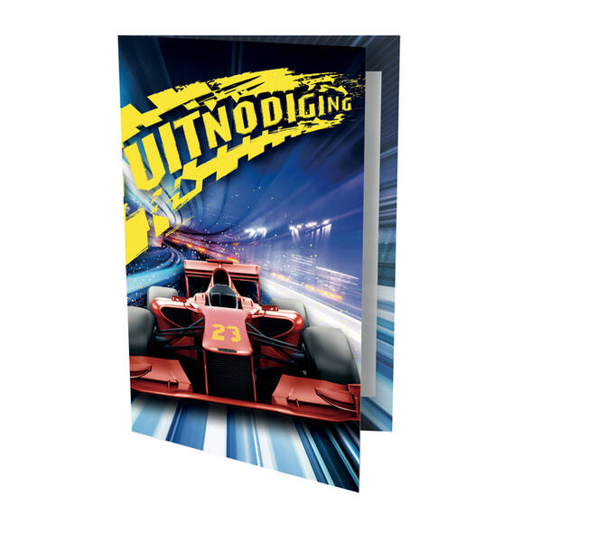 Uitnodigingen Race auto