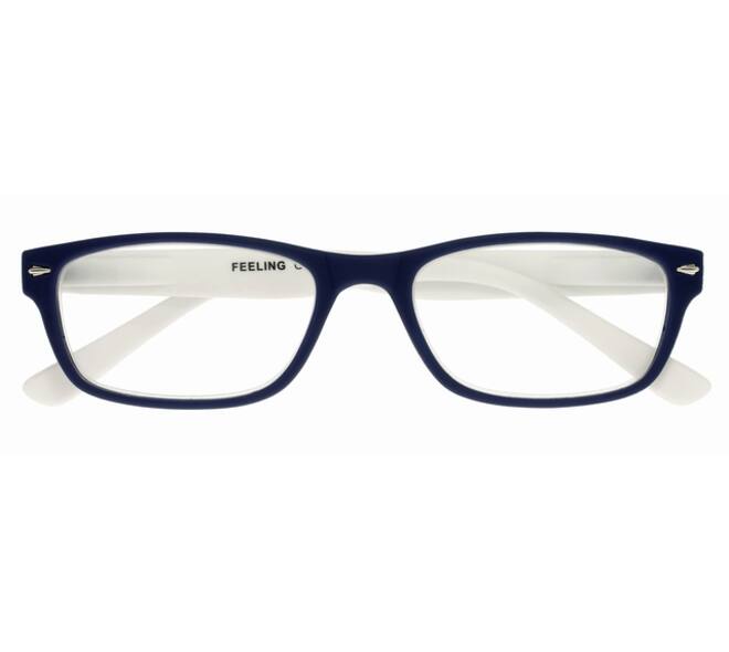 Leesbril I Need You +2.50 dpt Feeling blauw-wit