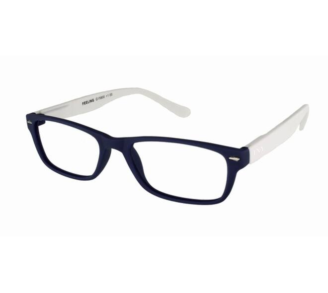Leesbril I Need You +2.50 dpt Feeling blauw-wit