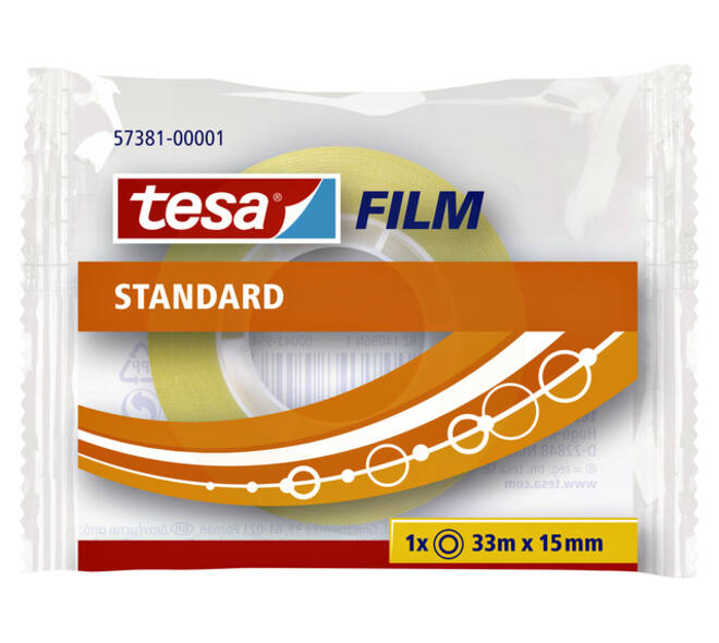 Plakband tesafilm® Standaard 33mx15mm transparant
