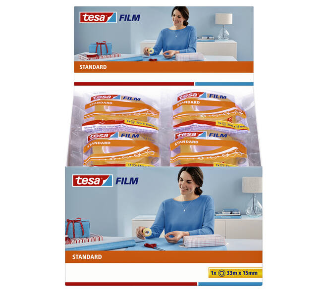 Plakband tesafilm® Standaard 33mx15mm transparant