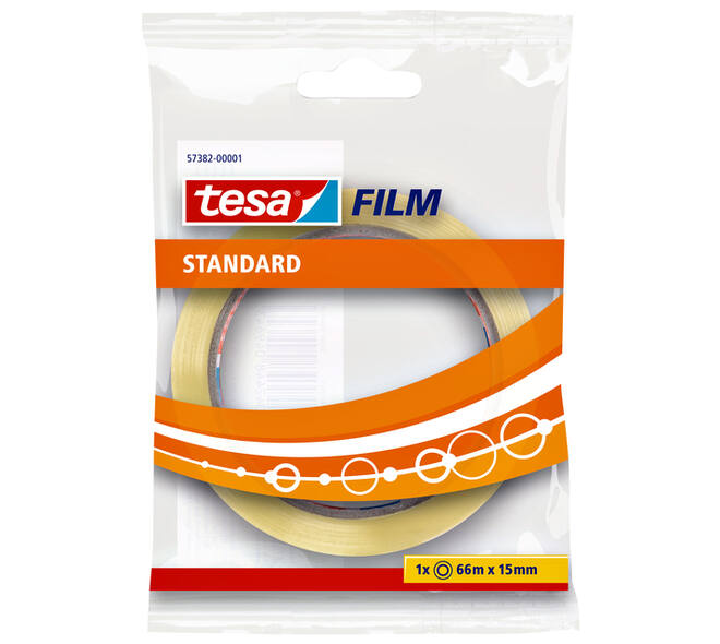 Plakband tesafilm® Standaard 66mx15mm transparant