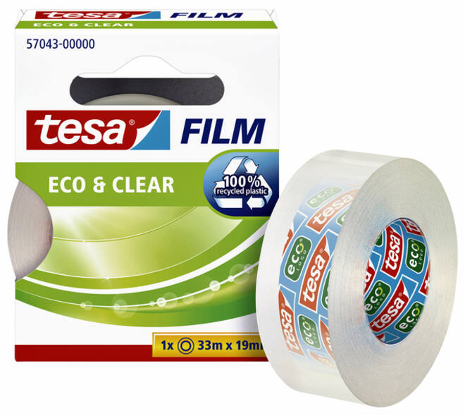 Plakband tesafilm® Eco & Clear 33mx19mm transparant