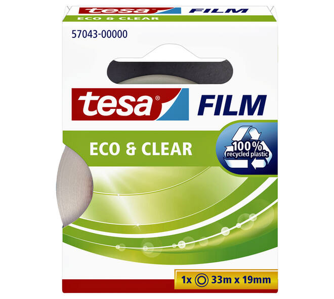 Plakband tesafilm® Eco & Clear 33mx19mm transparant