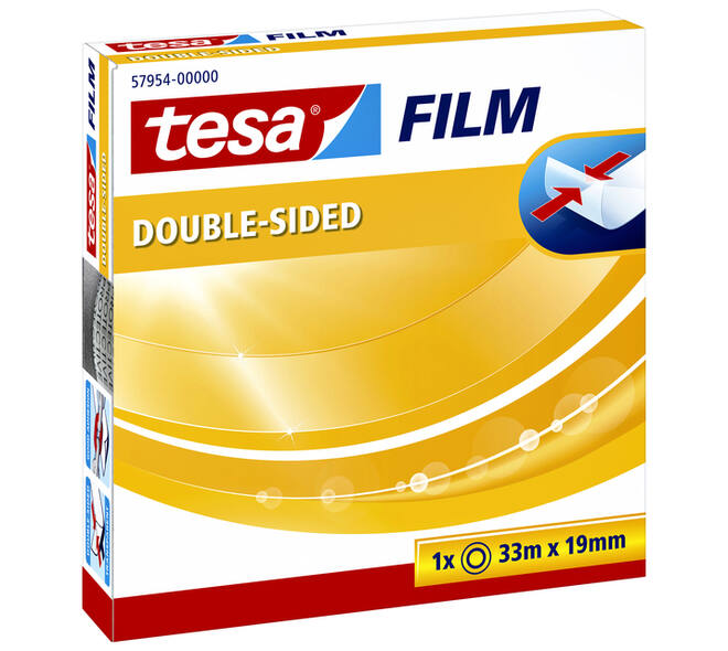 Dubbelzijdig plakband tesafilm® 33mx19mm transparant