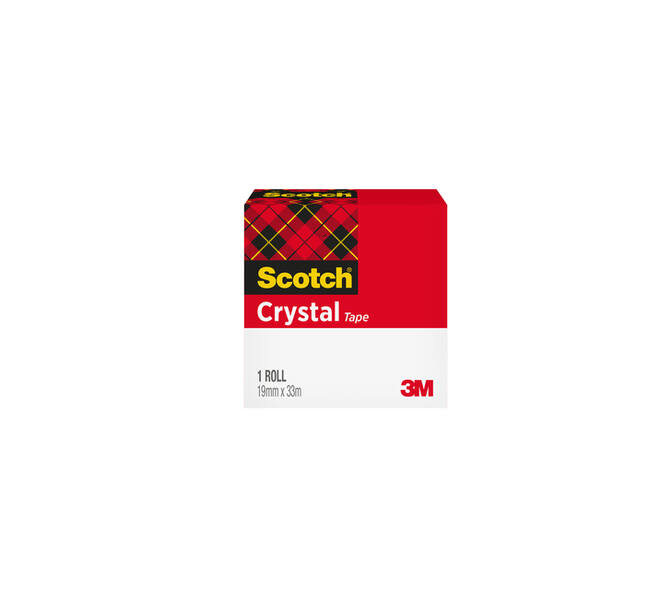 Plakband Scotch Crystal 600 19mmx33m transparant