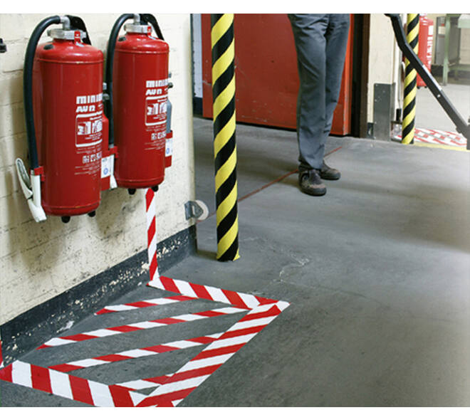 Waarschuwings- en markeringstape tesa® Signal Universal 66mx50mm rood/wit