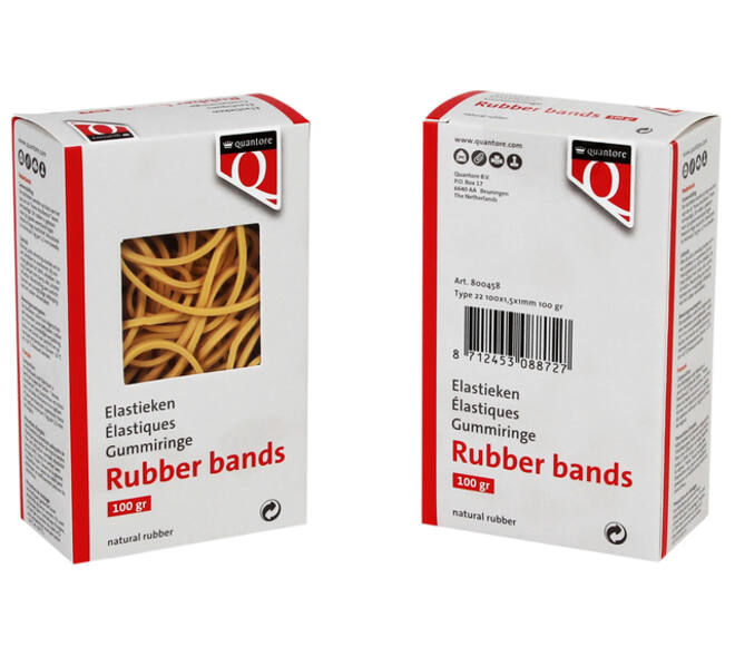 Elastiek Quantore 22 100x1,5x1mm 100gram
